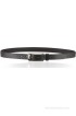 Contrast Women Semi-formal Black Genuine Leather Belt(Black-09)